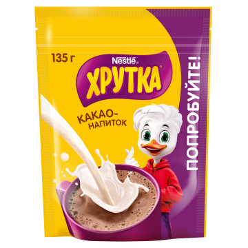 ХРУТКА®. Какао-напиток быстрорастворимый для питания детей дошкольного и школьного возраста, пакет, 135 г