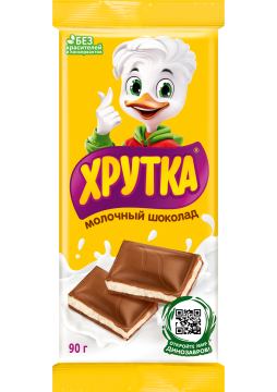 ХРУТКА®. Молочный шоколад с молочной начинкой, 90 г