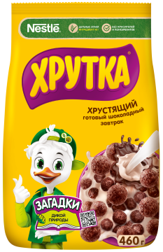 ХРУТКА®. Готовый шоколадный завтрак, обогащённый кальцием, пакет, 460 г