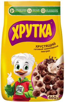 ХРУТКА®. Готовый шоколадный завтрак, обогащённый кальцием, пакет, 460 г