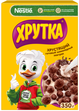 ХРУТКА®. Готовый шоколадный завтрак, обогащённый кальцием, коробка, 350 г